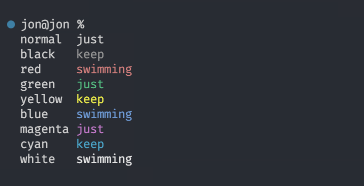 Git colors